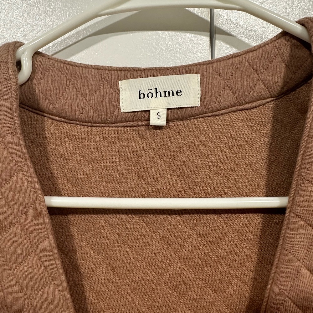 Bohme Brown Quilted Bomber Jacket - Picture 2 of 2